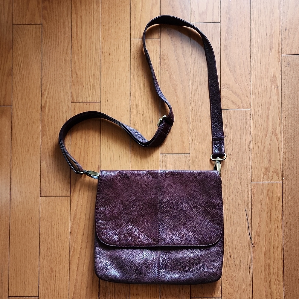 Latico Crimson Leather Satchel